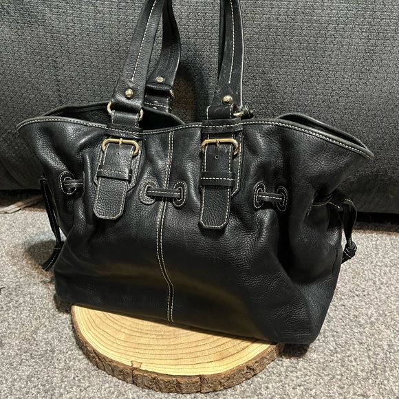 Dooney & Bourke Chiara Black Leather Handbag Purse Tote